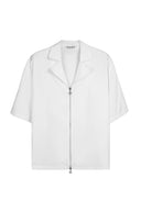 Suede Zipper Shirt